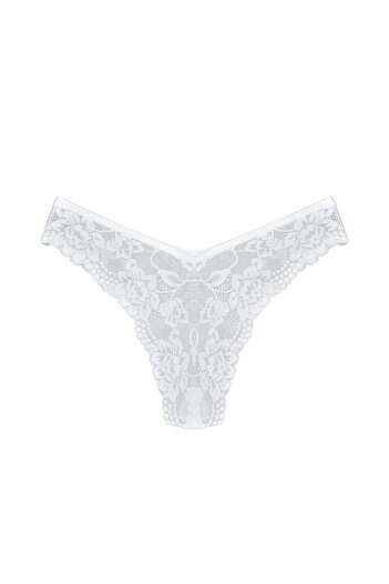 Zena White Full Lace Women's Brazil Panties