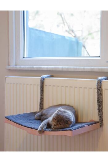 ATA HOME Cat Honeycomb Heating Radiator Bed with Hanger Cat Bed Hammock Terrace47x 27.5 Cm 18 Kg