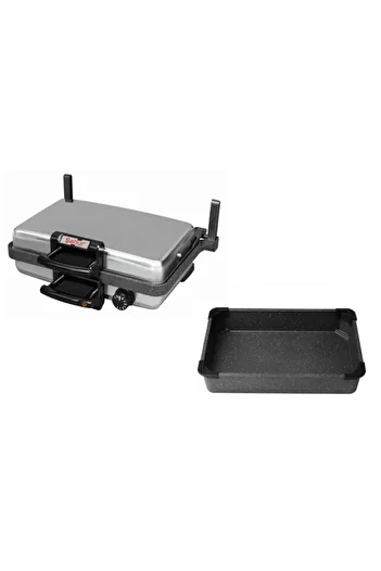 Şahur Jumbo Granite Grill Granite Pan- Silex Flatbread Grill Toast And Lahmacun Machine