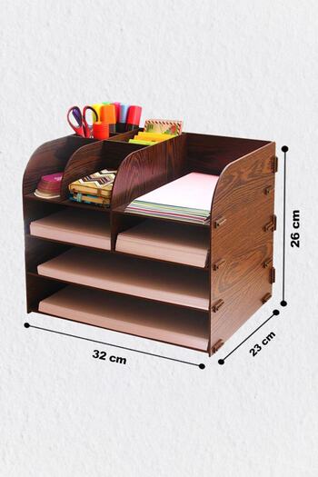 Aldebaran Reklam Kles Brand A4 Document Rack Desktop Organizer File Organizer Desk Organizer Wooden Organizer