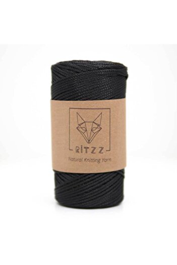 Ritzz Σχοινί μακραμέ νιφάδας / 2 mm / Μαύρο