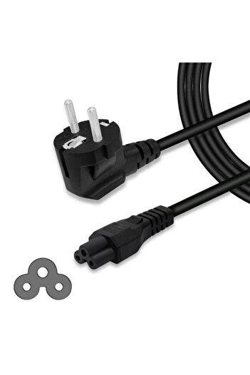 Engpars Notebook Adaptör Şarj Kablosu - Asus Hp Dell Lenovo Dizüstü Bilgisayar Monitörü Yonca Power Kablosu