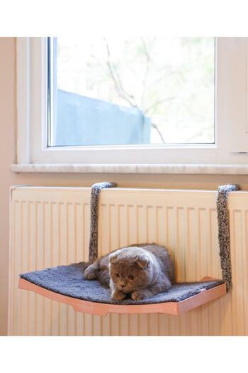 ATA HOME Cat Honeycomb Heating Radiator Bed with Hanger Cat Bed Hammock Terrace47x 27.5 Cm 18 Kg
