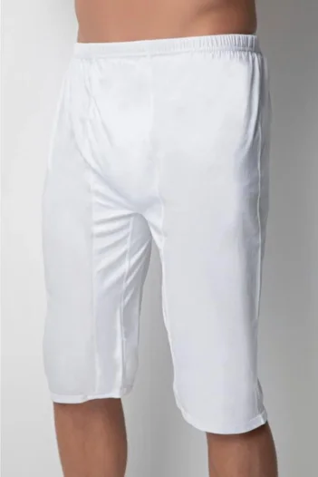 DONEX Men's Combed Ottoman Donu Long Leg Panties White 2030