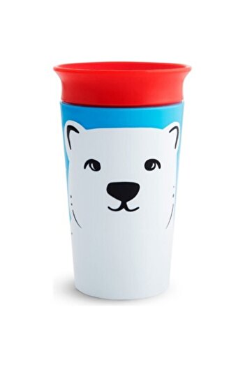 Munchkin Miracle Wildlove Unisex Baby Exercise Cup with Bear Figure 266 ml