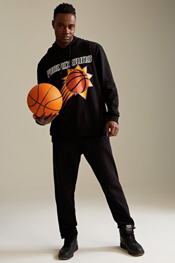 DeFacto Fit Nba Phoenix Suns Regular Fit Hooded Soft Fuzzy φούτερ
