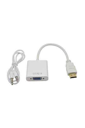 Genel Markalar Hdmi To Vga Kablo Çevirici Dönüştürücü Ses Destekli Hdmı