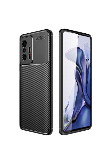 Fibaks Xiaomi Mi 11t 5g Camera Protected Carbon Patterned Colorfast Protective Cover Case