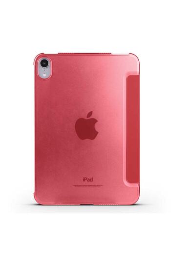 HTstore Tablet Mini 2021 (6th GENERATION) Smart Cover 1-1 Case with Stand-red