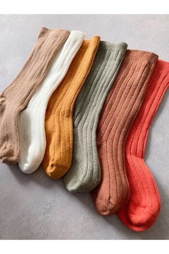 Li Puna 6-Piece Seamless Knee-Length Baby Socks