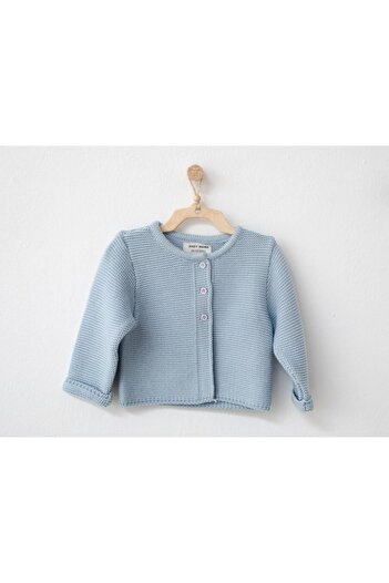 andywawa Unisex Bebek, Mavi, Knitwear ( Triko) Basic Ceket, Hırka