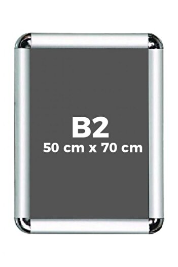 Alüminyum B2 50x70cm Frame 1 Piece Rondo Corner Open and Close