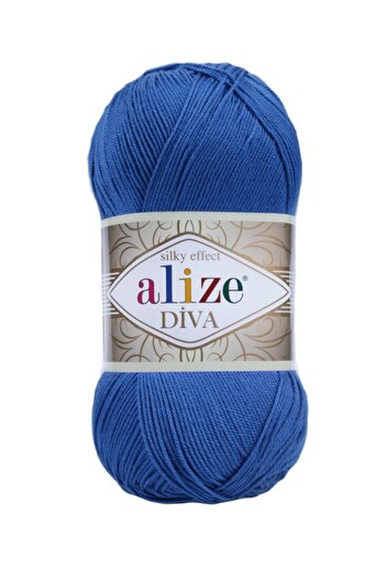 Alize (5 τεμάχια) Diva 132 Saks Χειροποίητα Πλεκτά Νήματα Γιλέκο Μπλούζα Μανδύα Νήματα Supla Shawl