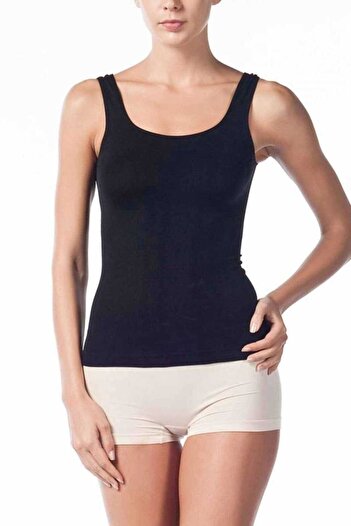 Miss Fit Mf Women's Thick Strap Knitted Seamless Soft Basic Undershirt Mftwuwatl160111