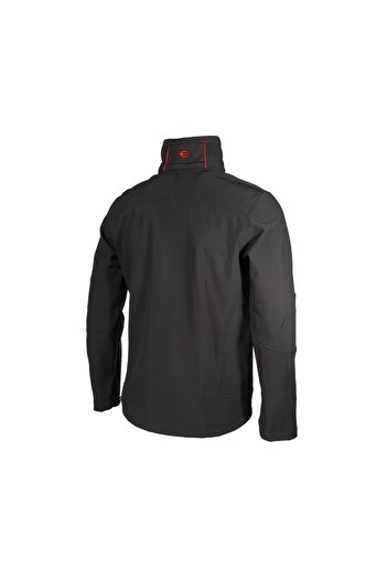 Cresta Outdoor Gizli Kapüşonlu Erkek Siyah Softshell Ceket