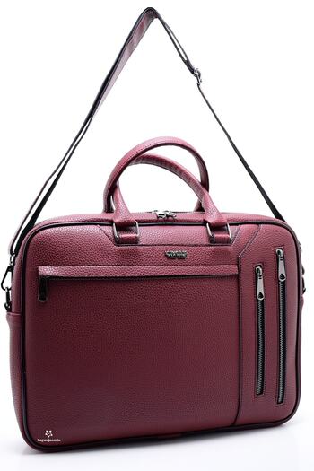 LOS ANGELES POLO CLUB Laptop și servietă unisex Burgundy