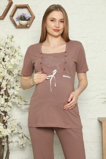 Semm Mix Mink Maternity Pajama Set