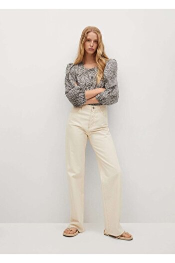 MANGO Woman Leopard Patterned Blouse