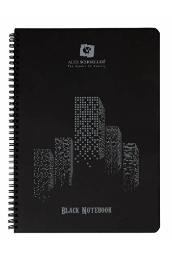 Alex Schoeller Alex Spiral A4 Pp Cover Black Notebook 60ypAlx-1944