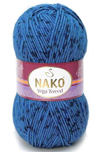 NAKO Vega Tweed Ip El Örgü Iplikleri Yelek Hırka Şal Atkı 31757