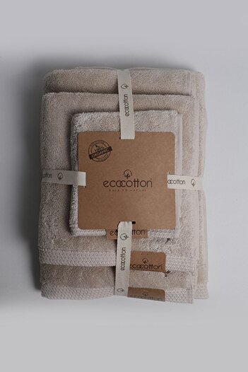 Ecocotton Набір рушників з бордюром у вигляді метеликів, 3 шт.