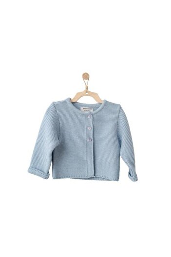 andywawa Unisex Bebek, Mavi, Knitwear ( Triko) Basic Ceket, Hırka