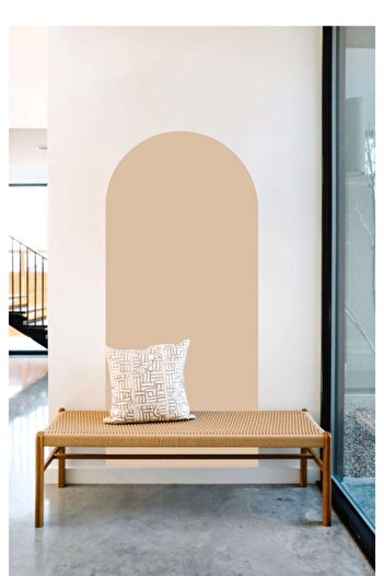 Piksel Grafik Bohemian Oval Wall Sticker