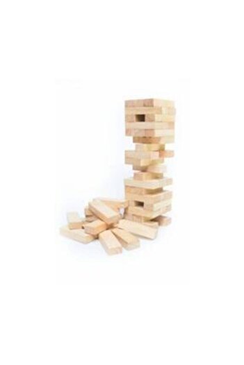 Apiko Shop Jenga 54 Parça Ahşap Denge Oyunu Jenga Ahşap Yüksek Kalite