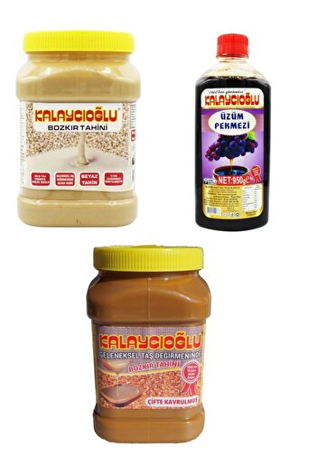 Kalaycıoğlu 935 Gr White + 935 Gr Tahini + 950 Gr Grape Molasses - Economic Package