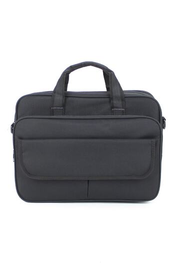 Case Club Basic Чорна сумка для ноутбука 15,6 дюймів з ременем через плече, водонепроникна тканина