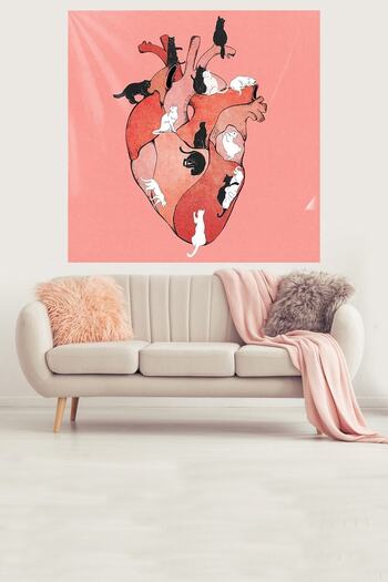 on the clouds Fabric Wall Cover Wall Tapestry