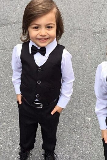 ABİYEKİDS Baby Tuxedo Black