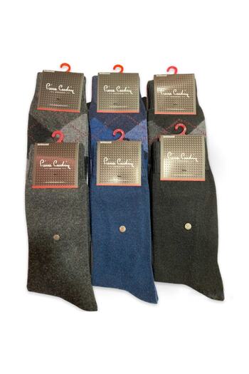 Pierre Cardin Men's Wool Lambswool 6-Piece Socks