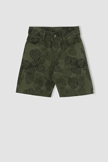 DeFacto Boys Bermuda Shorts - Patterned, Woven, U0885A621Sm
