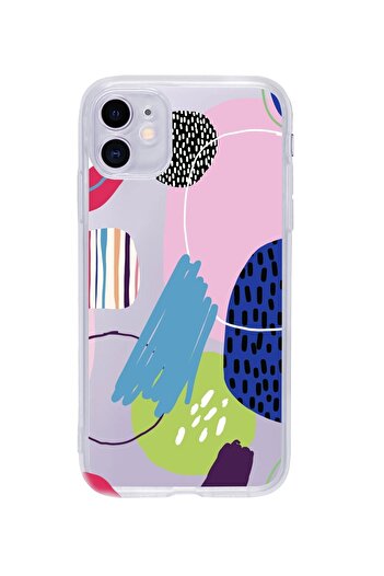 mooodcase iPhone 11 Compatible Design Patterned Premium Transparent Silicone Case