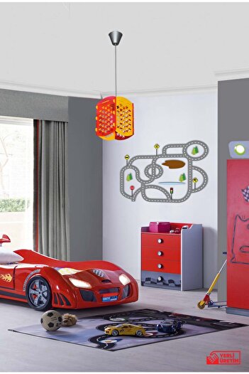 Ufuk Store Sarı Kırmızı Taraftar Avize Yuvarlak