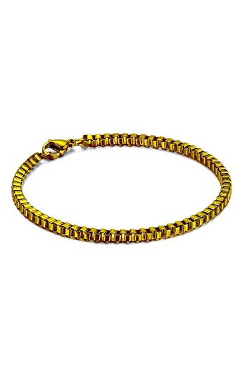 The Collection Cube Model Sports Men's Gold Bracelet Chain