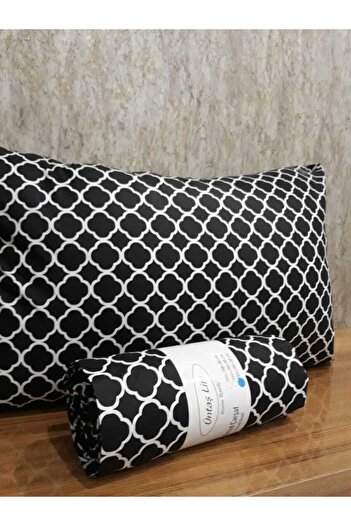 üntaş Battal Black Palate Double Elastic Sheet + 2 Pillowcases Ecsyhdamak180
