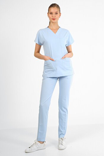 Owlet Medikal Set uniformă chirurgicală Baby Blue Lycra
