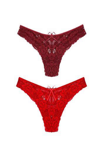 Zena 2-Piece Full Lace Brazilian Women's Panties