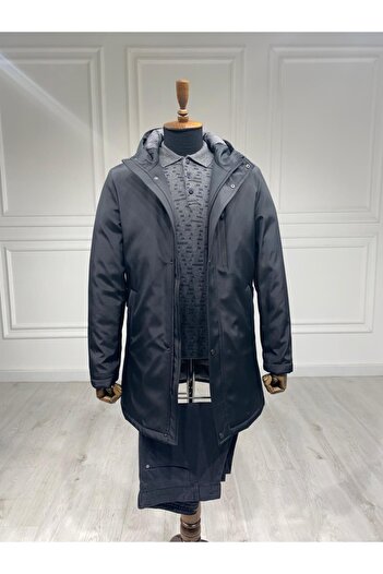 Sarar Hooded Black Coat