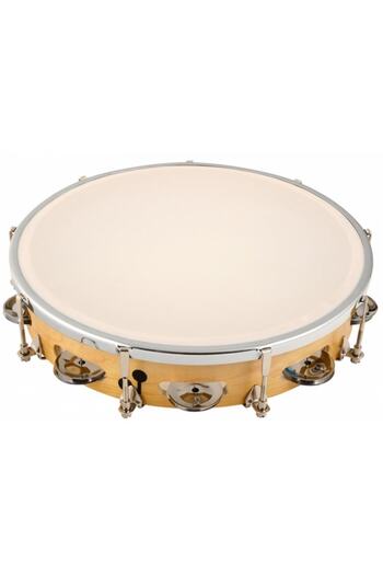 Dadi Mt6-121c Model 30.5 Cm 12 Inc Wooden Pulley with Bell Adjustable Imported Tambourine