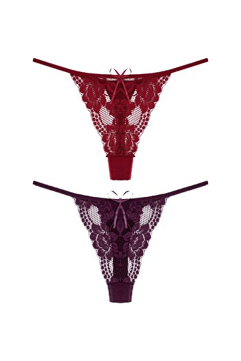 Zena 2-Piece Lace Thong Women's Panties