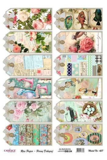Cadence Brass Decopage Paper Model 457