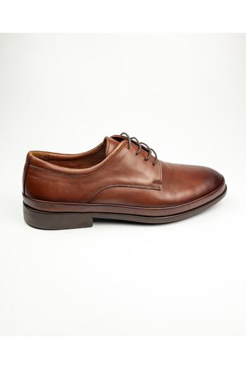 JAMES FRANCO 4000 Large Size Tan Leather Classic Men's Shoes