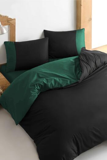 Always Ranforce Sheet Elastic Double Duvet Cover Set