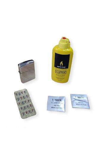 Clipper Benzini 80 Ml Çakmak Taşı Çakmak Ve Fitil Set