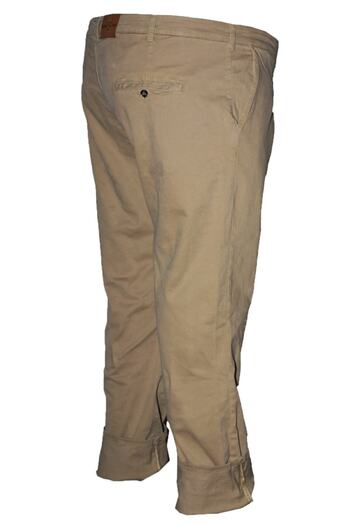 Thomas Breitling Men's Beige Plus Size Winter Gabardine Trousers