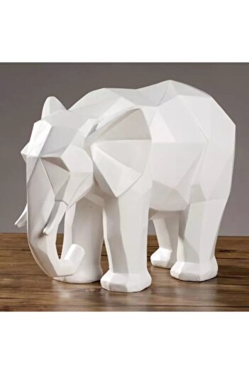 KOLDEMARTCOLLECTİON Cubic Elephant Sculpture