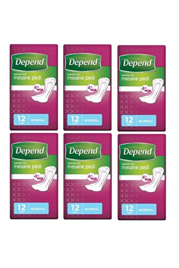 Depend Women's Bladder Pad 12 Pack 6 Pack